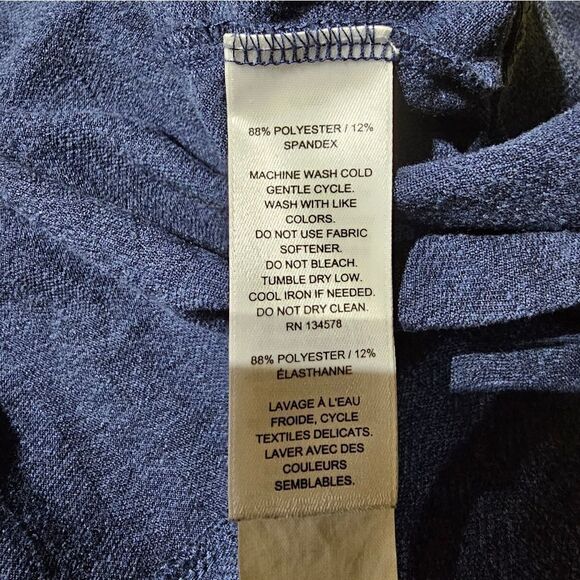 VINEYARD VINES Men's Blue Herringbone 1/2-Zip Pullover - Size 2XL - Picture 7 of 7